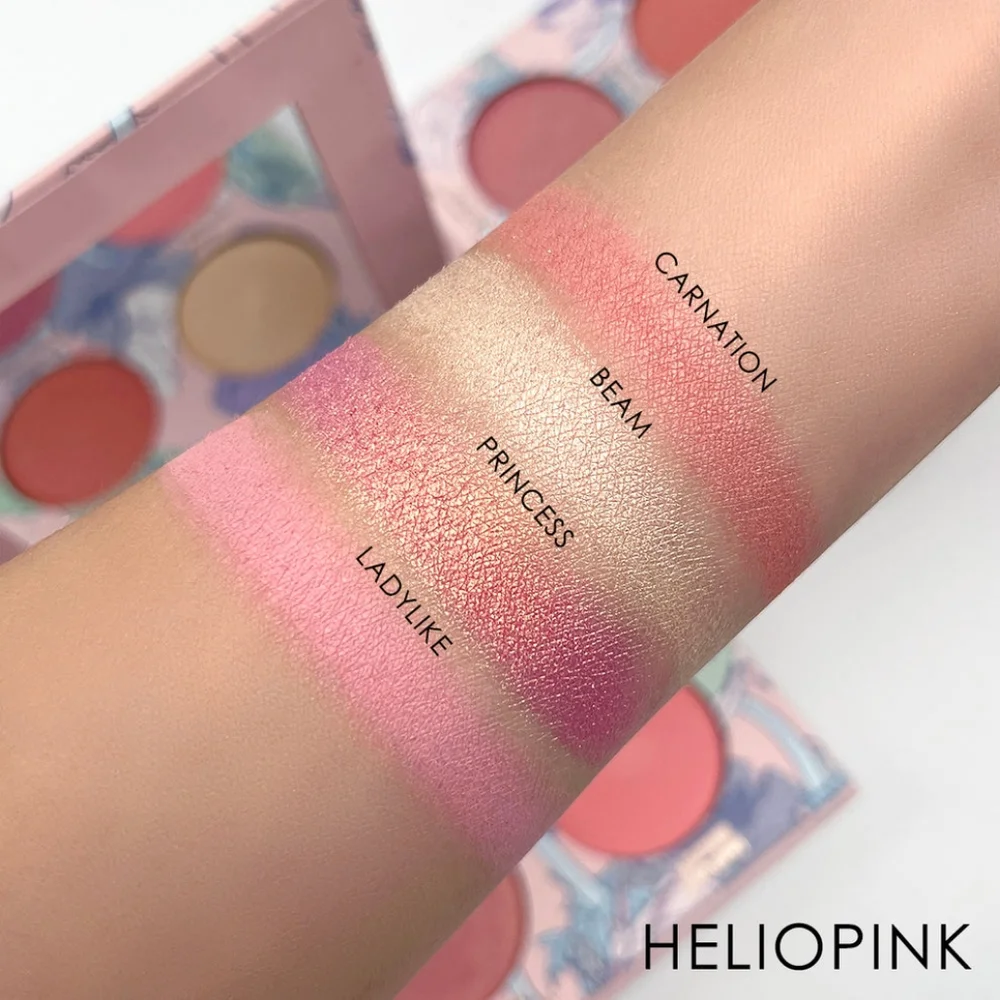 SERAPHINE botanicals Geranium+Glow Blush+Highlight Palette in HELIOPINK